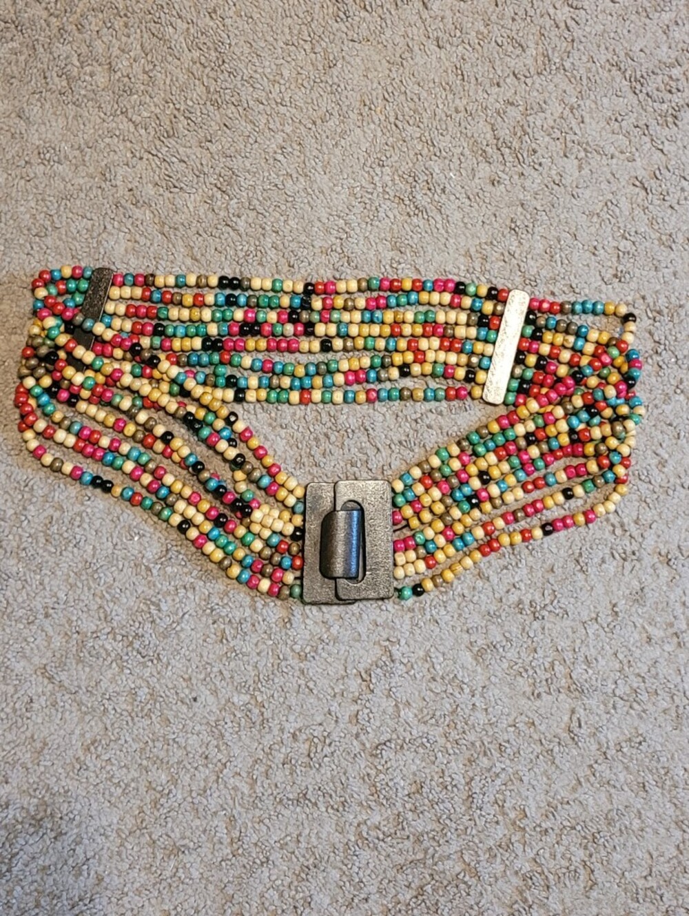 Multicolor Beaded Statement Belt
